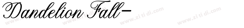 Dandelion Fall字体转换